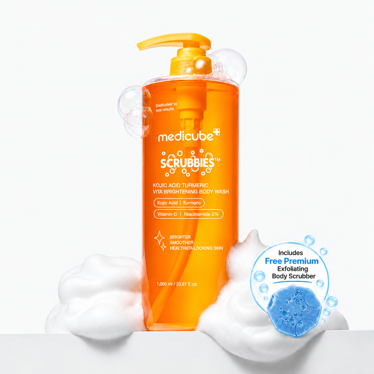Body wash in luxurious foam