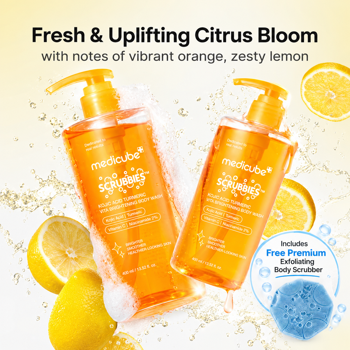 Citrus bloom fragrance and free Scrubbies scrubber